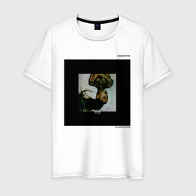 Мужская футболка хлопок с принтом SV Thank U, Next W в Тюмени, 100% хлопок | прямой крой, круглый вырез горловины, длина до линии бедер, слегка спущенное плечо. | ariana grande | music | pop | slushaemvinil | vinyl | винил | музыка | поп