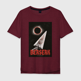 Мужская футболка хлопок Oversize с принтом Берсерк затмение в Белгороде, 100% хлопок | свободный крой, круглый ворот, “спинка” длиннее передней части | 