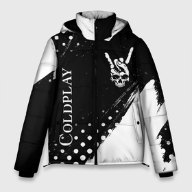 Мужская зимняя куртка 3D с принтом Coldplay и рок символ на темном фоне , верх — 100% полиэстер; подкладка — 100% полиэстер; утеплитель — 100% полиэстер | длина ниже бедра, свободный силуэт Оверсайз. Есть воротник-стойка, отстегивающийся капюшон и ветрозащитная планка. 

Боковые карманы с листочкой на кнопках и внутренний карман на молнии. | 