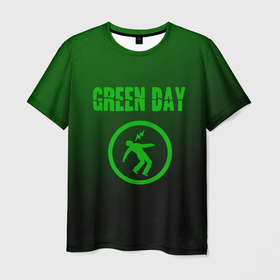 Мужская футболка 3D с принтом green day   punk rock в Екатеринбурге, 100% полиэфир | прямой крой, круглый вырез горловины, длина до линии бедер | 