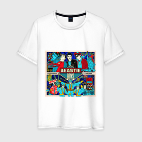 Мужская футболка хлопок с принтом Beastie Boys hip hop , 100% хлопок | прямой крой, круглый вырез горловины, длина до линии бедер, слегка спущенное плечо. | Тематика изображения на принте: 