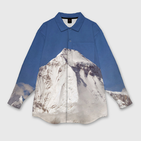 Мужская рубашка oversize 3D с принтом Дхаулагири   белая гора Гималаи в Санкт-Петербурге,  |  | Тематика изображения на принте: dhaulagiri | glacier | himalayas | mountain | nature | snow | top | вершина | гималаи | гора | дхаулагири | ледник | природа | снег