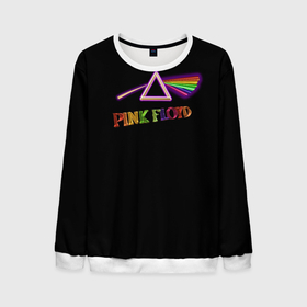 Мужской свитшот 3D с принтом Pink Floyd: все цвета радуги в Санкт-Петербурге, 100% полиэстер с мягким внутренним слоем | круглый вырез горловины, мягкая резинка на манжетах и поясе, свободная посадка по фигуре | pink floyd п | луч | музыка | радуга | разноцветный | рок | рокгруппа | фанат