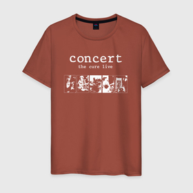 Мужская футболка хлопок с принтом Concert: The Cure Live   The Cure в Тюмени, 100% хлопок | прямой крой, круглый вырез горловины, длина до линии бедер, слегка спущенное плечо. | 