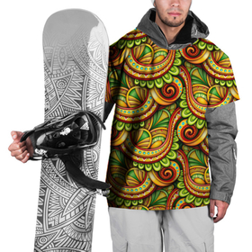 Накидка на куртку 3D с принтом Летние объемные узоры в Новосибирске, 100% полиэстер |  | Тематика изображения на принте: 