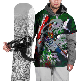 Накидка на куртку 3D с принтом Mixed Up   The Cure в Курске, 100% полиэстер |  | Тематика изображения на принте: 