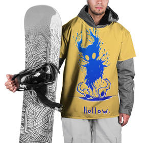 Накидка на куртку 3D с принтом Hollow | Рыцарь в синем градиенте | Hollow Knight в Петрозаводске, 100% полиэстер |  | Тематика изображения на принте: 