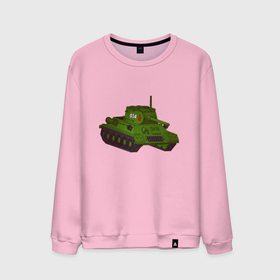 Мужской свитшот хлопок с принтом Самый обычный танк в Курске, 100% хлопок |  | Тематика изображения на принте: 