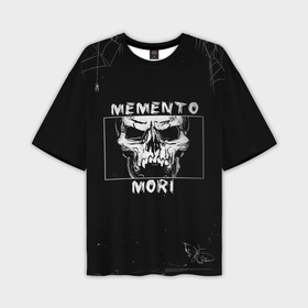 Мужская футболка oversize 3D с принтом Skull   Memento mori в Новосибирске,  |  | 