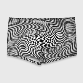Мужские купальные плавки 3D с принтом Гипнотическая спираль   оптическая иллюзия в Курске, Полиэстер 85%, Спандекс 15% |  | 