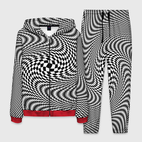 Мужской костюм 3D с принтом Гипнотическая спираль   оптическая иллюзия в Курске, 100% полиэстер | Манжеты и пояс оформлены тканевой резинкой, двухслойный капюшон со шнурком для регулировки, карманы спереди | 