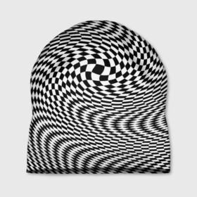 Шапка 3D с принтом Гипнотическая спираль   оптическая иллюзия в Екатеринбурге, 100% полиэстер | универсальный размер, печать по всей поверхности изделия | 