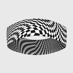 Повязка на голову 3D с принтом Гипнотическая спираль   оптическая иллюзия в Курске,  |  | 