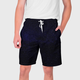 Мужские шорты 3D с принтом Молчаливые космические Дали в Тюмени,  полиэстер 100% | прямой крой, два кармана без застежек по бокам. Мягкая трикотажная резинка на поясе, внутри которой широкие завязки. Длина чуть выше колен | 