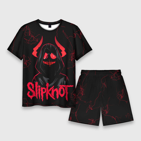 Мужской костюм с шортами 3D с принтом Slipknot   rock forever ,  |  | 