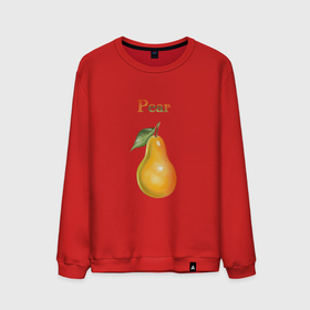 Мужской свитшот хлопок с принтом Pear груша в Петрозаводске, 100% хлопок |  | Тематика изображения на принте: pear | груша | еда | лето | растения | фрукты
