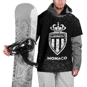 Накидка на куртку 3D с принтом Monaco с потертостями на темном фоне в Санкт-Петербурге, 100% полиэстер |  | 