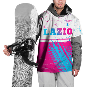 Накидка на куртку 3D с принтом Lazio neon gradient style: символ сверху , 100% полиэстер |  | 