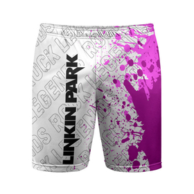 Мужские шорты спортивные с принтом Linkin Park rock legends: по вертикали в Петрозаводске,  |  | 