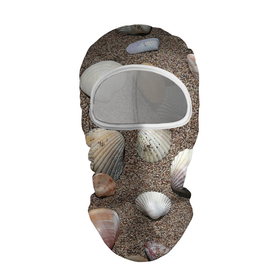 Балаклава 3D с принтом Композиция из ракушек на песке , 100% полиэстер, ткань с особыми свойствами — Activecool | плотность 150–180 г/м2; хорошо тянется, но при этом сохраняет форму. Закрывает шею, вокруг отверстия для глаз кайма. Единый размер | 