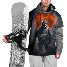 Накидка на куртку 3D с принтом STALKER Боец Долга в Кировске, 100% полиэстер |  | Тематика изображения на принте: 