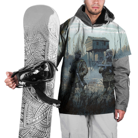 Накидка на куртку 3D с принтом STALKER Военные Сталкеры в Санкт-Петербурге, 100% полиэстер |  | 