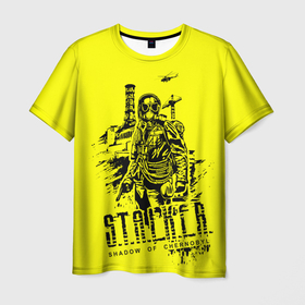 Мужская футболка 3D с принтом STALKER Тень Чернобыля Альтернатива в Курске, 100% полиэфир | прямой крой, круглый вырез горловины, длина до линии бедер | 