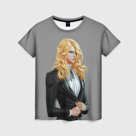 Женская футболка 3D с принтом Красавчик Франкенштейн   Дворянство в Белгороде, 100% полиэфир ( синтетическое хлопкоподобное полотно) | прямой крой, круглый вырез горловины, длина до линии бедер | 