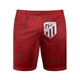 Мужские шорты спортивные с принтом Atletico Madrid отпечатки в Курске,  |  | 
