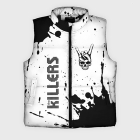 Мужской жилет утепленный 3D с принтом The Killers и рок символ на светлом фоне в Санкт-Петербурге,  |  | 