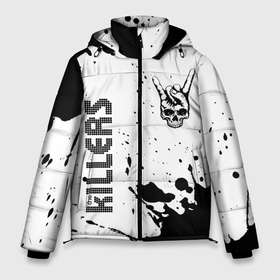 Мужская зимняя куртка 3D с принтом The Killers и рок символ на светлом фоне в Санкт-Петербурге, верх — 100% полиэстер; подкладка — 100% полиэстер; утеплитель — 100% полиэстер | длина ниже бедра, свободный силуэт Оверсайз. Есть воротник-стойка, отстегивающийся капюшон и ветрозащитная планка. 

Боковые карманы с листочкой на кнопках и внутренний карман на молнии. | Тематика изображения на принте: 