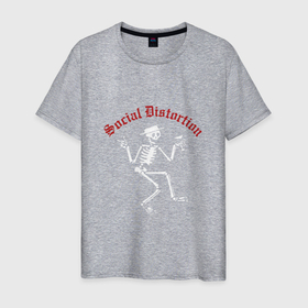 Мужская футболка хлопок с принтом Social Distortion в Белгороде, 100% хлопок | прямой крой, круглый вырез горловины, длина до линии бедер, слегка спущенное плечо. | 