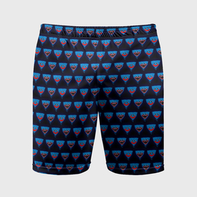 Мужские шорты спортивные с принтом Poppy Playtime   Huggy Wuggy Pattern   без логотипа ,  |  | Тематика изображения на принте: 