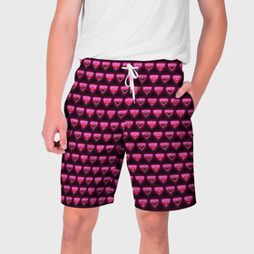 Мужские шорты 3D с принтом Poppy Playtime   Kissy Missy Pattern   Huggy Wuggy   без логотипа в Тюмени,  полиэстер 100% | прямой крой, два кармана без застежек по бокам. Мягкая трикотажная резинка на поясе, внутри которой широкие завязки. Длина чуть выше колен | 