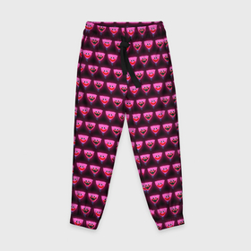 Детские брюки 3D с принтом Poppy Playtime   Kissy Missy Pattern   Huggy Wuggy   без логотипа , 100% полиэстер | манжеты по низу, эластичный пояс регулируется шнурком, по бокам два кармана без застежек, внутренняя часть кармана из мелкой сетки | 