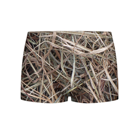 Мужские трусы 3D с принтом Обычная высохшая трава   авангард в Белгороде, 50% хлопок, 50% полиэстер | классическая посадка, на поясе мягкая тканевая резинка | 