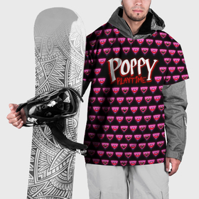Накидка на куртку 3D с принтом Poppy Playtime   Kissy Missy Pattern   Huggy Wuggy в Курске, 100% полиэстер |  | Тематика изображения на принте: 
