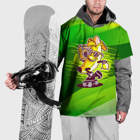 Накидка на куртку 3D с принтом Банан катится на скейте в Белгороде, 100% полиэстер |  | Тематика изображения на принте: 