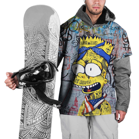 Накидка на куртку 3D с принтом Кульный Барт Симпсон весь в тату   Hype в Белгороде, 100% полиэстер |  | 