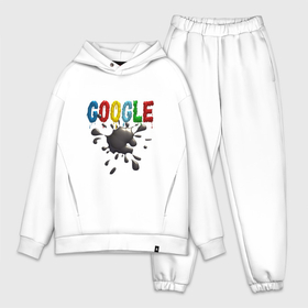 Мужской костюм хлопок OVERSIZE с принтом Логотип GOOGLE в стиле DOODLE клякса в Рязани,  |  | 