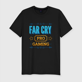 Мужская футболка хлопок Slim с принтом Игра Far Cry pro gaming , 92% хлопок, 8% лайкра | приталенный силуэт, круглый вырез ворота, длина до линии бедра, короткий рукав | Тематика изображения на принте: 