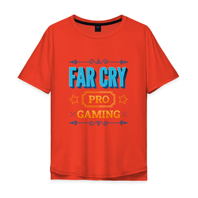Мужская футболка хлопок Oversize с принтом Игра Far Cry pro gaming в Новосибирске, 100% хлопок | свободный крой, круглый ворот, “спинка” длиннее передней части | Тематика изображения на принте: 