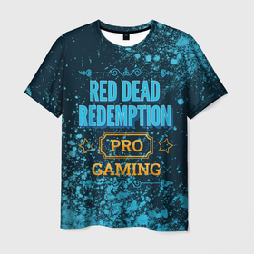 Мужская футболка 3D с принтом Игра Red Dead Redemption: pro gaming в Кировске, 100% полиэфир | прямой крой, круглый вырез горловины, длина до линии бедер | 