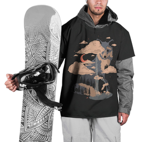 Накидка на куртку 3D с принтом Дух природы   Лиса в Курске, 100% полиэстер |  | Тематика изображения на принте: 