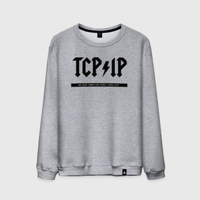 Мужской свитшот хлопок с принтом TCP IP Connecting people since 1972 в Курске, 100% хлопок |  | Тематика изображения на принте: 