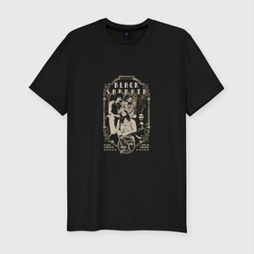 Мужская футболка хлопок Slim с принтом Black Sabbath band в Екатеринбурге, 92% хлопок, 8% лайкра | приталенный силуэт, круглый вырез ворота, длина до линии бедра, короткий рукав | 