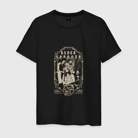 Мужская футболка хлопок с принтом Black Sabbath band в Тюмени, 100% хлопок | прямой крой, круглый вырез горловины, длина до линии бедер, слегка спущенное плечо. | 