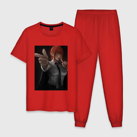 Мужская пижама хлопок с принтом Макима   Пиф паф пальцы в Кировске, 100% хлопок | брюки и футболка прямого кроя, без карманов, на брюках мягкая резинка на поясе и по низу штанин
 | 