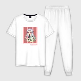 Мужская пижама хлопок с принтом Красотка Нэнэ   Туалетный мальчик Ханако кун в Кировске, 100% хлопок | брюки и футболка прямого кроя, без карманов, на брюках мягкая резинка на поясе и по низу штанин
 | 