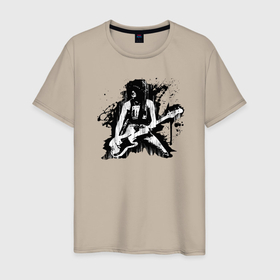 Мужская футболка хлопок с принтом Ramone в Белгороде, 100% хлопок | прямой крой, круглый вырез горловины, длина до линии бедер, слегка спущенное плечо. | 